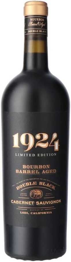 Fles 1924 Double Black Bourbon Barrel Aged Cabernet Sauvignon